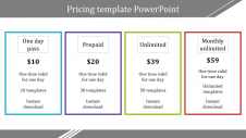 Buy Now Pricing Template PowerPoint Presentation